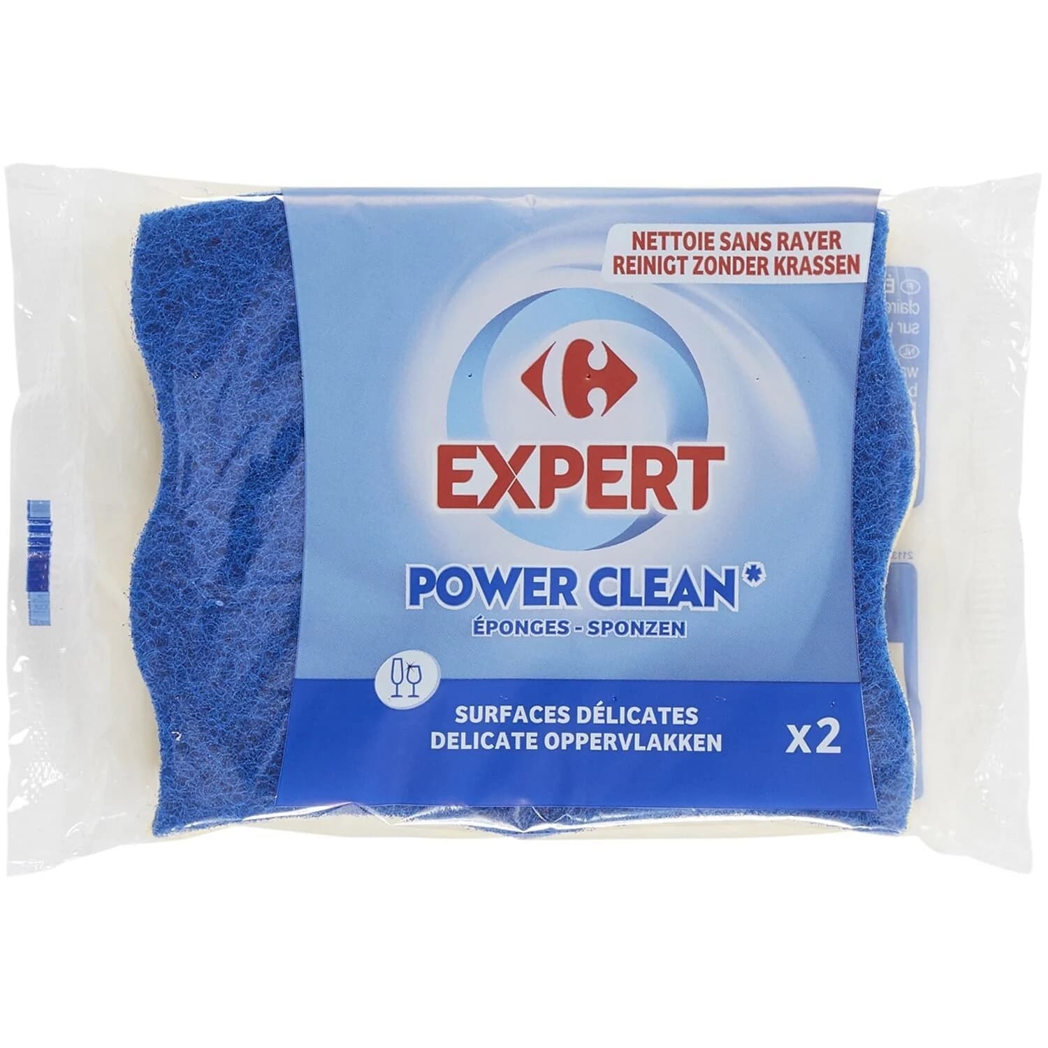 Power Clean Delicate Surface Scouring Sponge