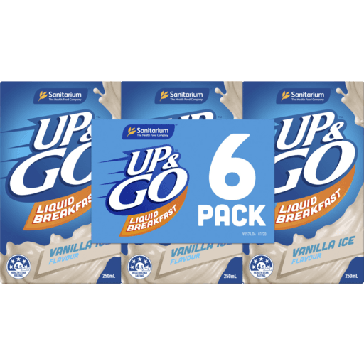 Up & Go Liquid Breakfast Vanilla Ice Flavour