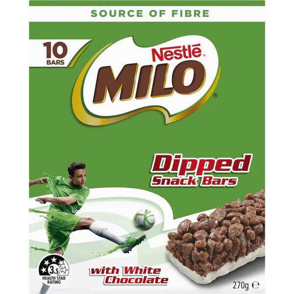 Milo Dipped Snack Bars