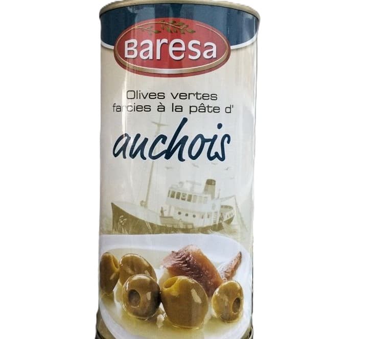 Green Olives Stuffed with Anchovy Paste