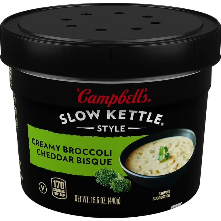 Slow Kettle Creamy Broccoli Cheddar Bisque 