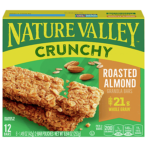 Crunchy Roasted Almonds Granola Bars