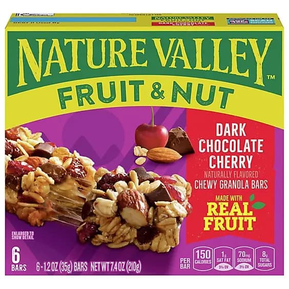 Fruit & Nut Dark Chocolate Cherry Chewy Granola Bars