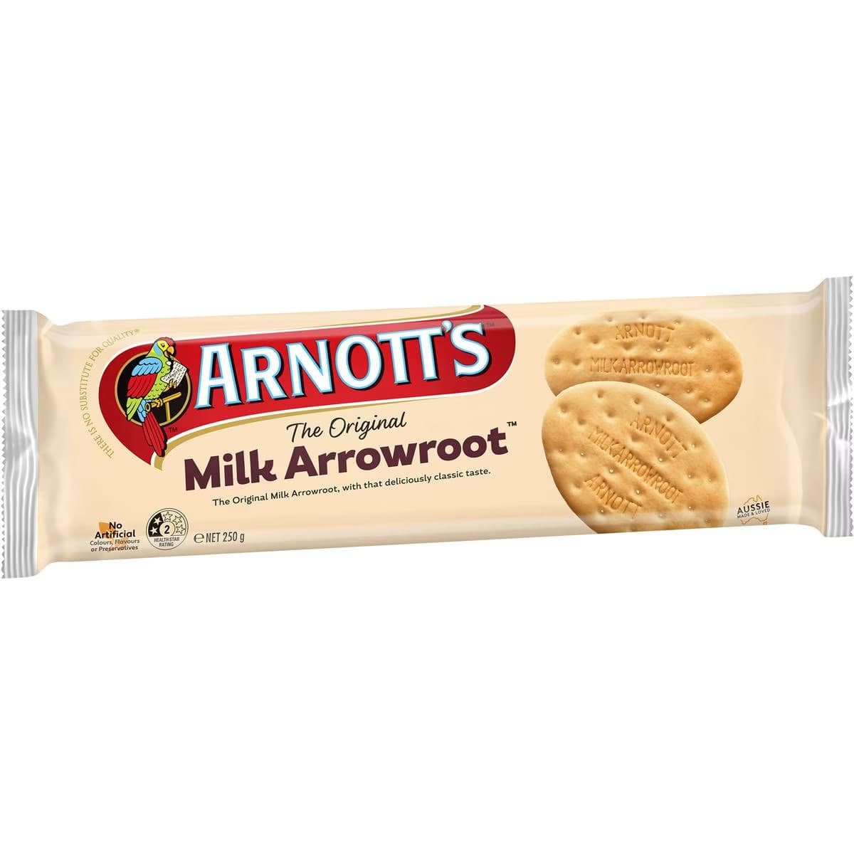 Milk Arrowroot Plain Biscuits 1