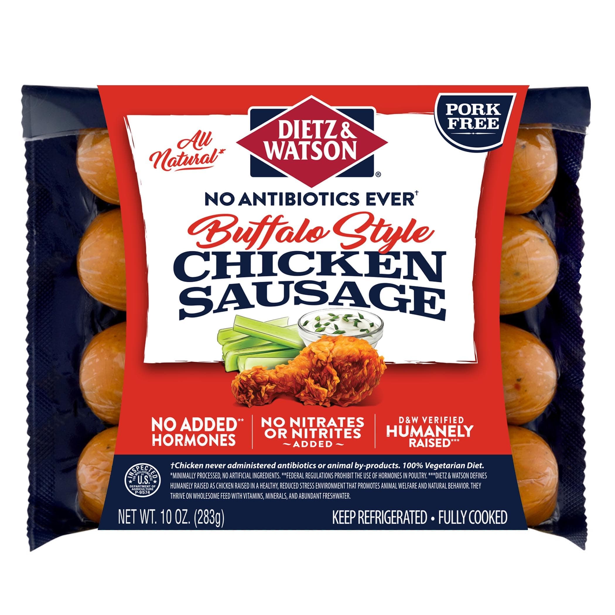 Buffalo Style Chicken Sausage