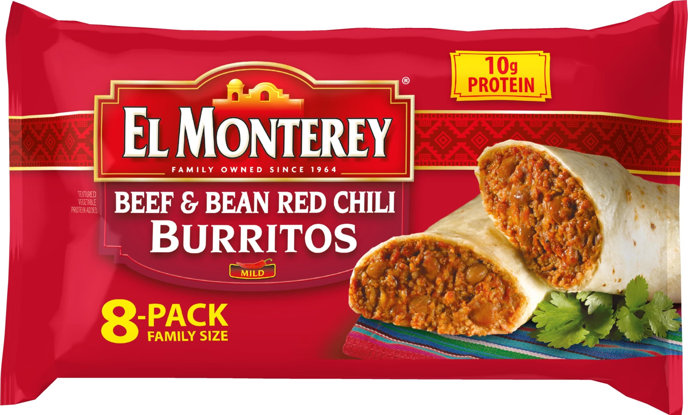 Beef & Bean Red Chili Burritos 