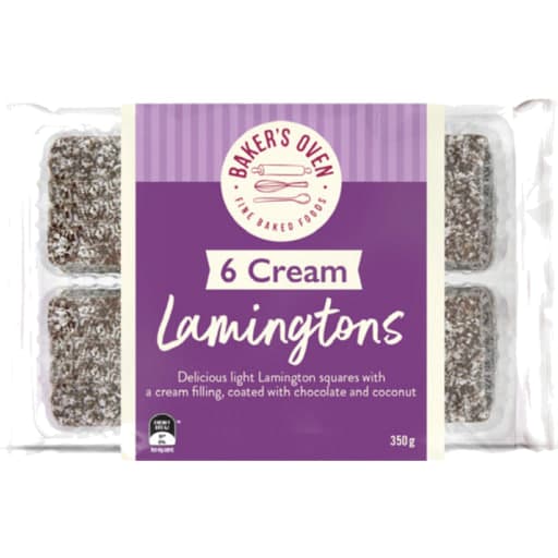 Lamington with Cream & Sparkle Coconut