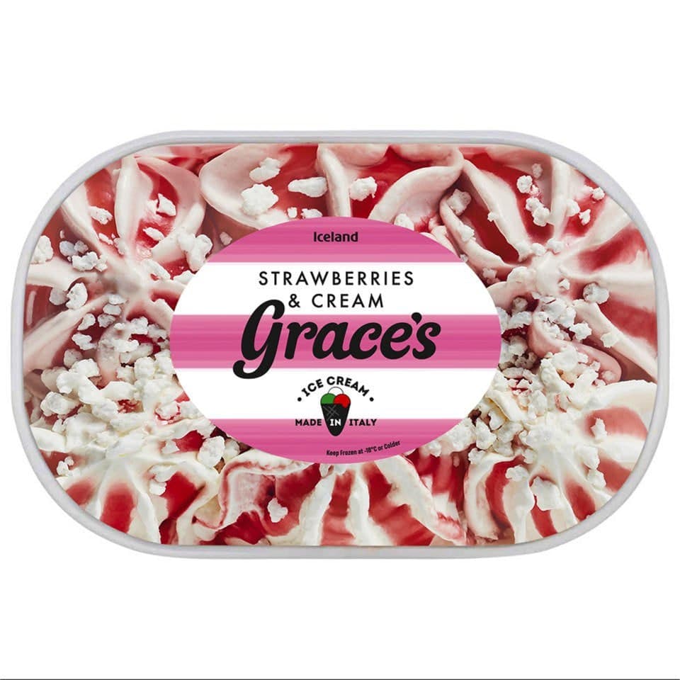 Strawberries & Cream Ice Cream