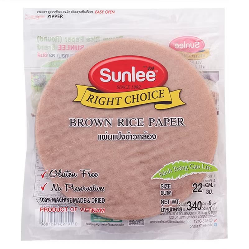 Brown Rice Paper Round