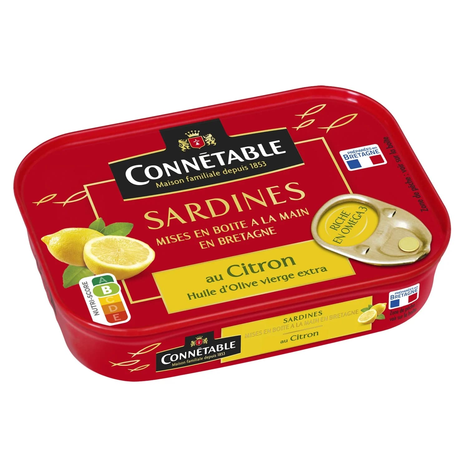 Sardines in Extra Virgin Olive Oil with Lemon