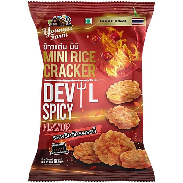 Mini Rice Cracker Devil Spicy