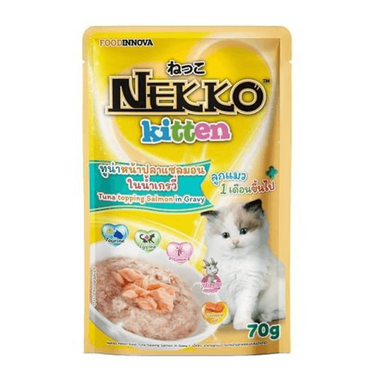 Kitten Tuna Topping Salmon in Gravy