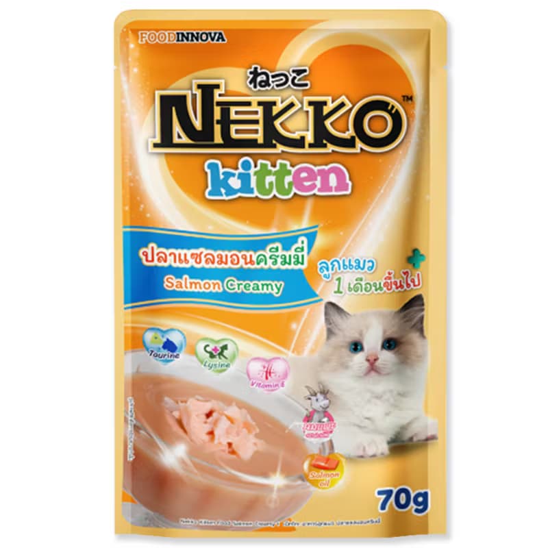 Kitten Salmon in Gravy