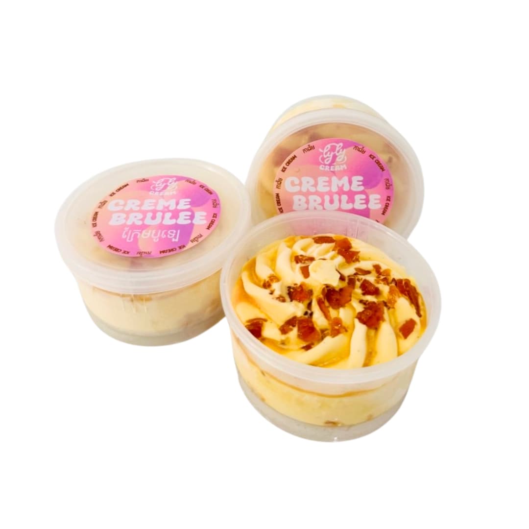 Creme Brulee Ice Cream Cup