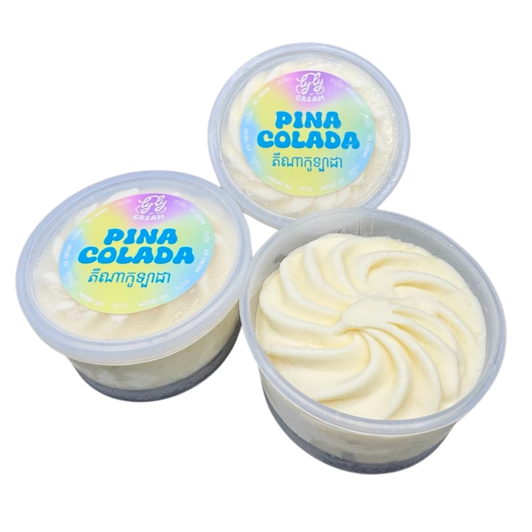 Pina Colada Ice Cream Cup