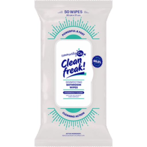 Clean Freak Disinfecting Bathroom Wipes - Community Co