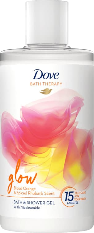 Glow Bath & Shower Gel Blood Orange & Rhubarb Scent 1