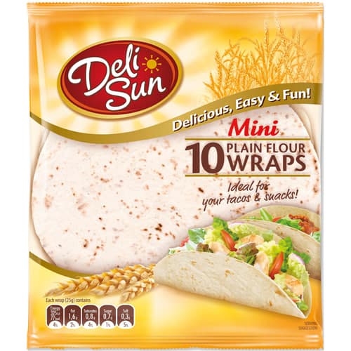 Mini Plain Flour Wraps 