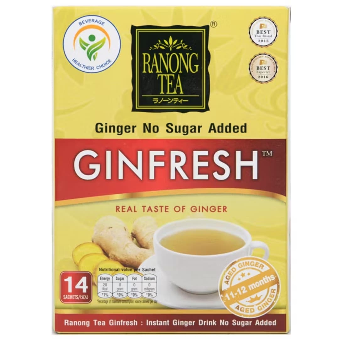 Ginfresh Ginger Tea No Sugar Added - Ranong Tea