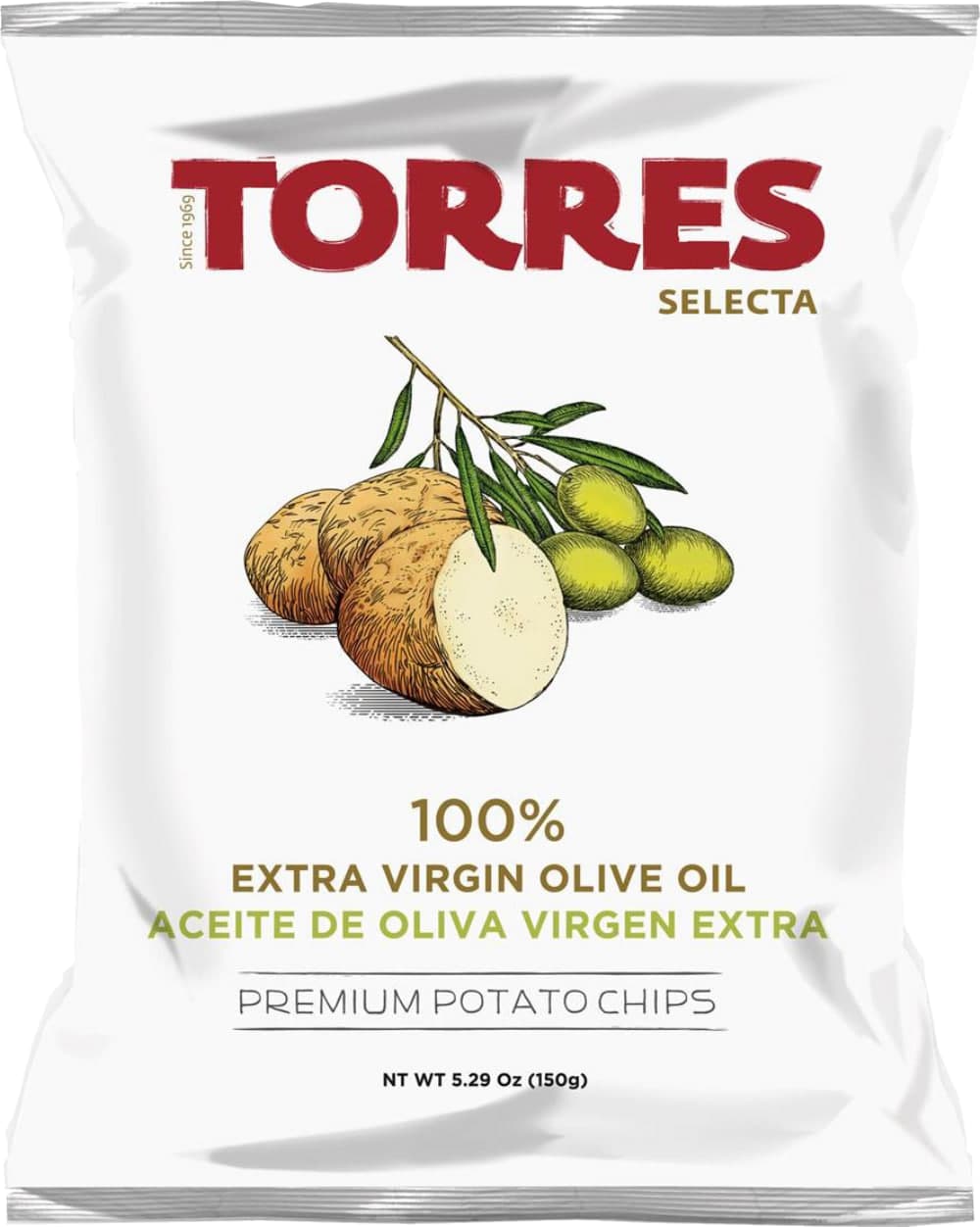 Potato Chips Extra Virgin Olive Oil Flavor