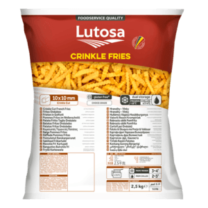Crinkle Cut Fries 3/8 - Lutosa