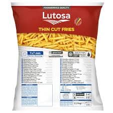 Shoestring French Fries 1/4 - Lutosa