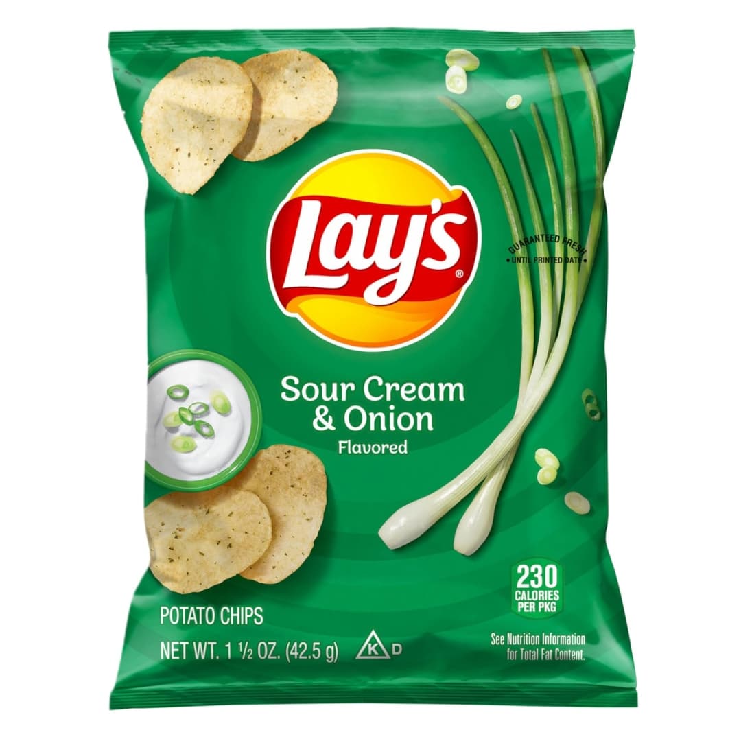 Sour Cream & Onion Potato Chips - Lay's 1