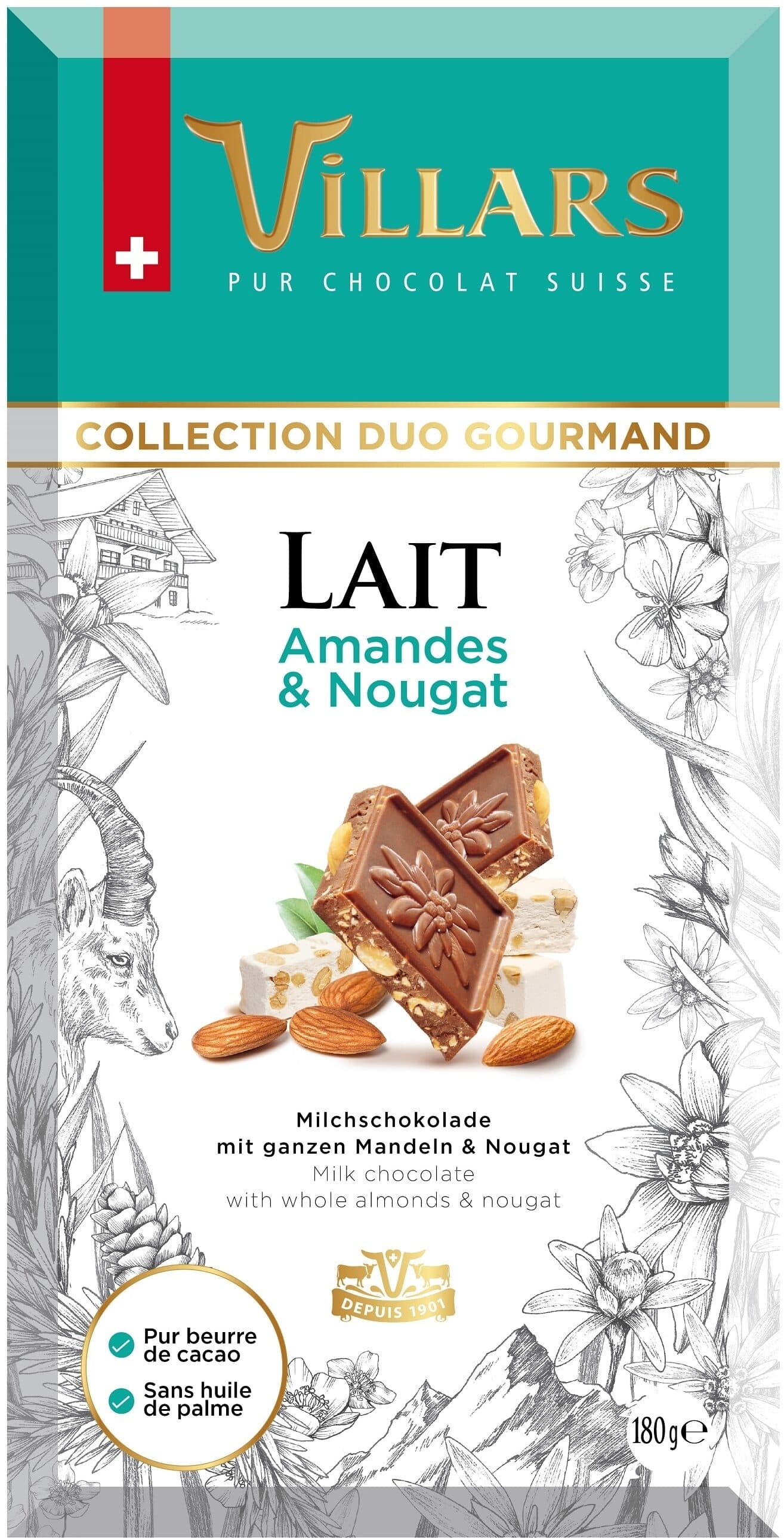 Milk Chocolate with Almond & Nougat
