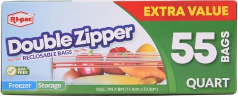 Double Zipper Bags