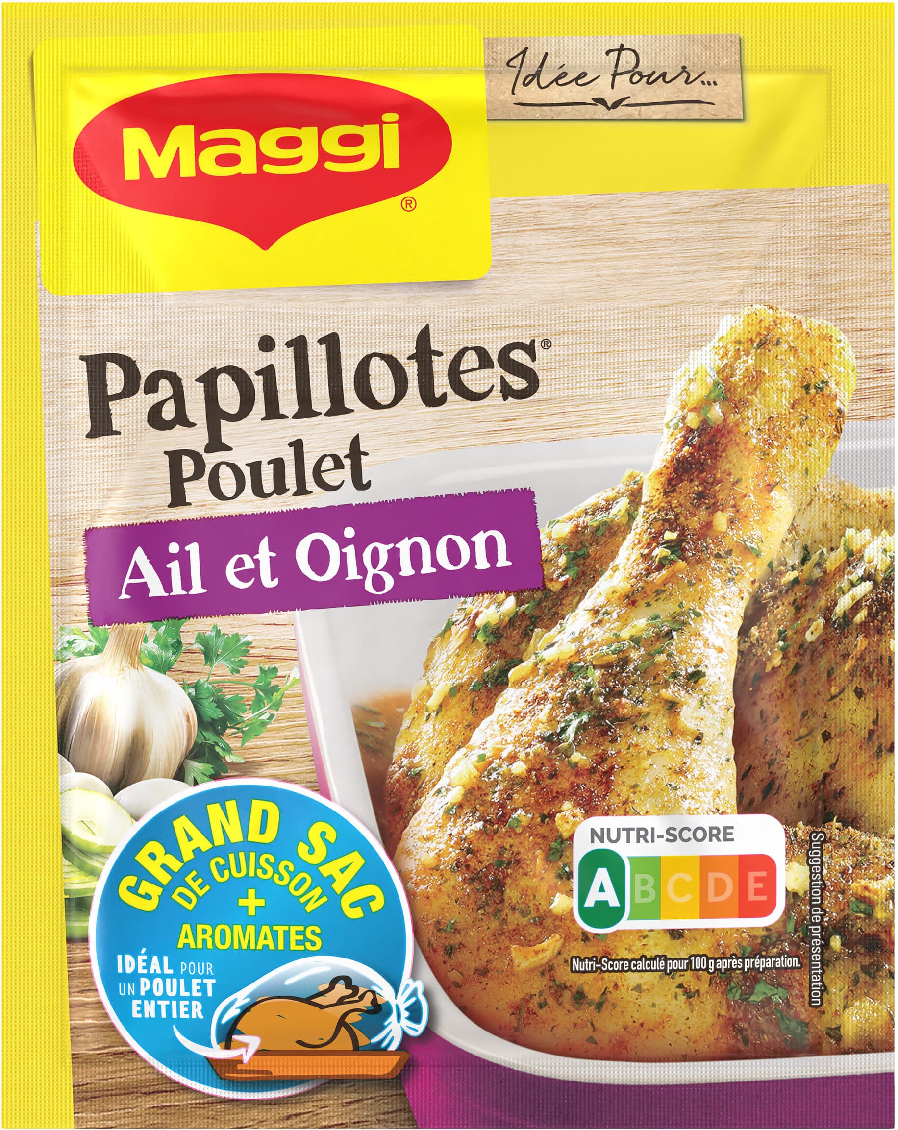 Papillotes Chicken Garlic and Onion