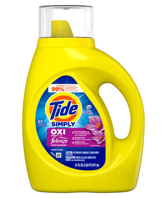 Liquid Detergent Simply Oxi Boost + Febreze Odor Defense Sunny