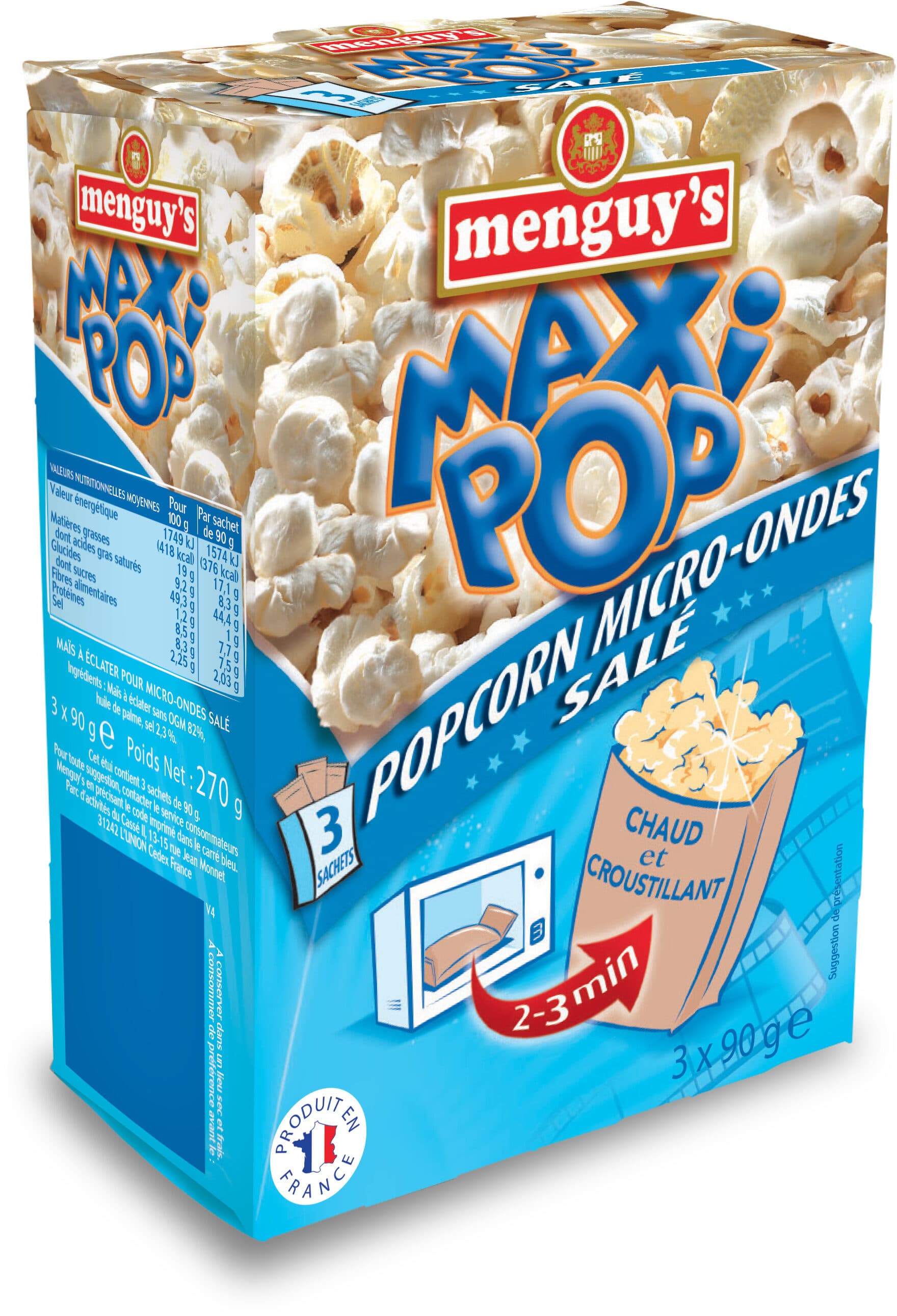 Microwave Popcorn with Salt