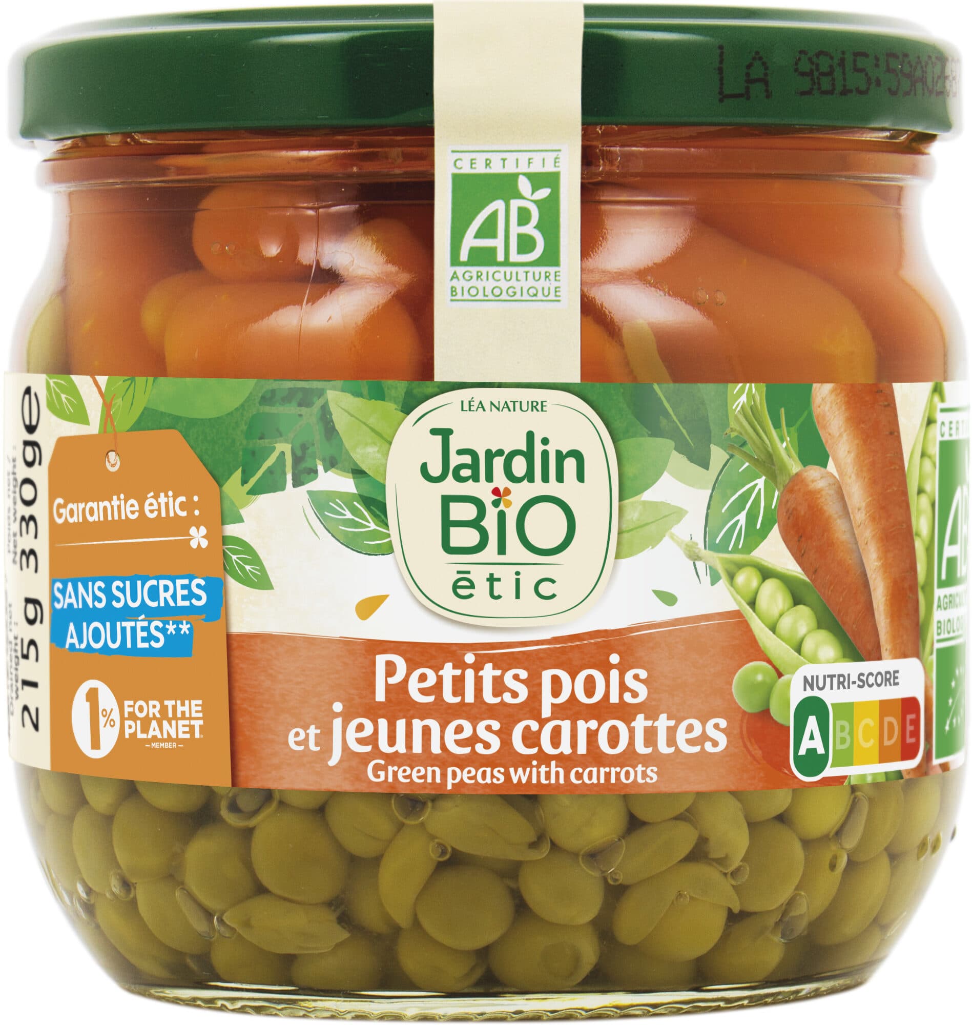 Green Peas with Carrots No Added Sugar