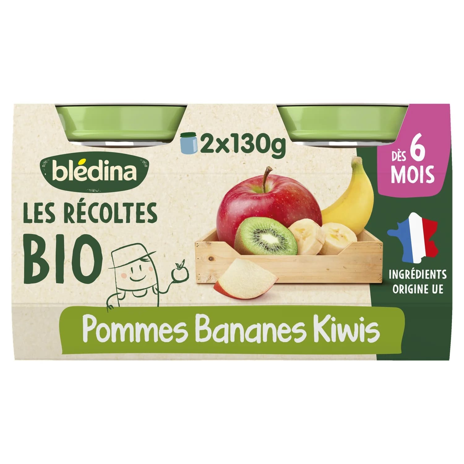 Organic Harvest Apples, Bananas and Kiwis No Added Sugar from 6 Months