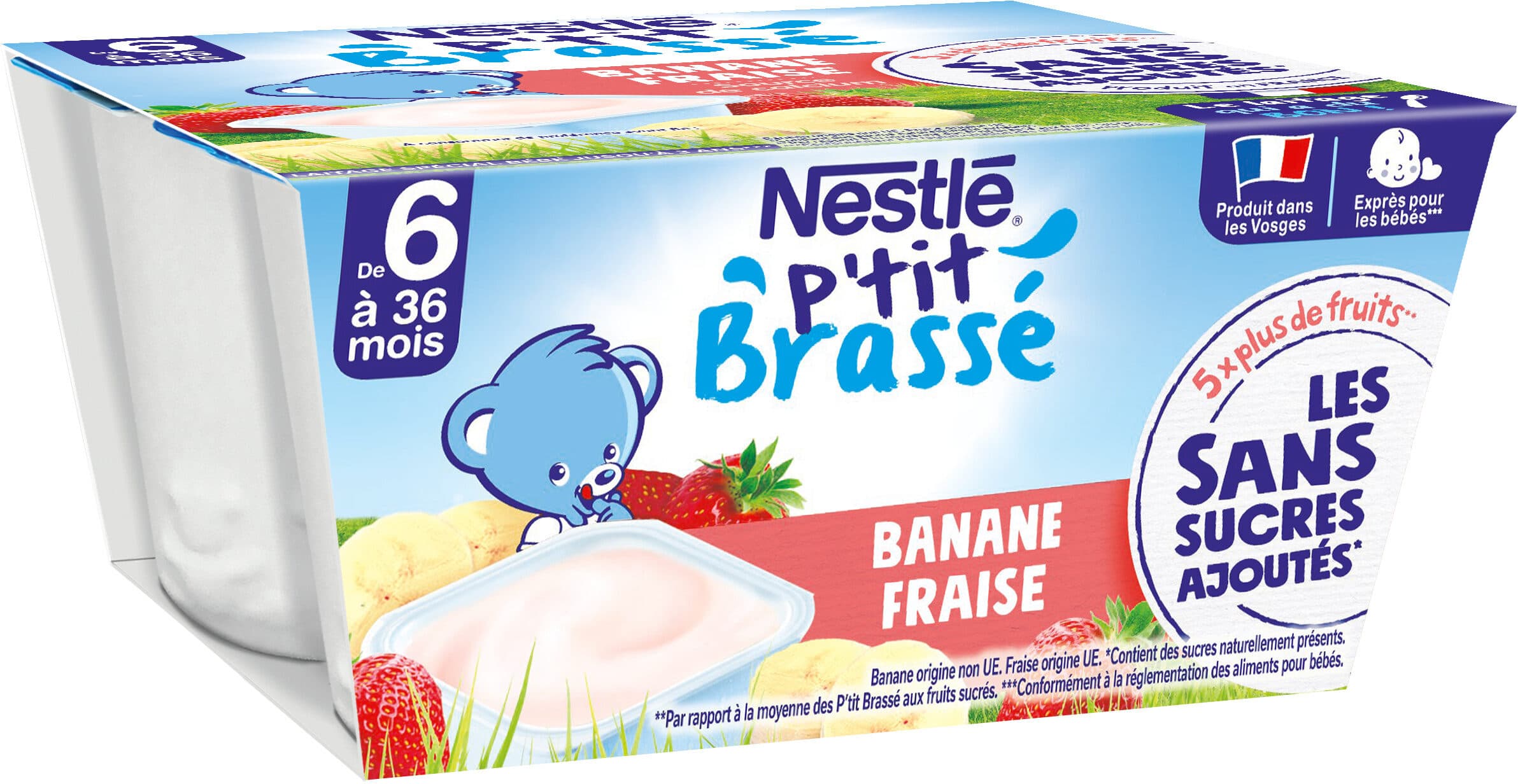 Brassé Banana Strawberry No Added Sugar from 6 Months