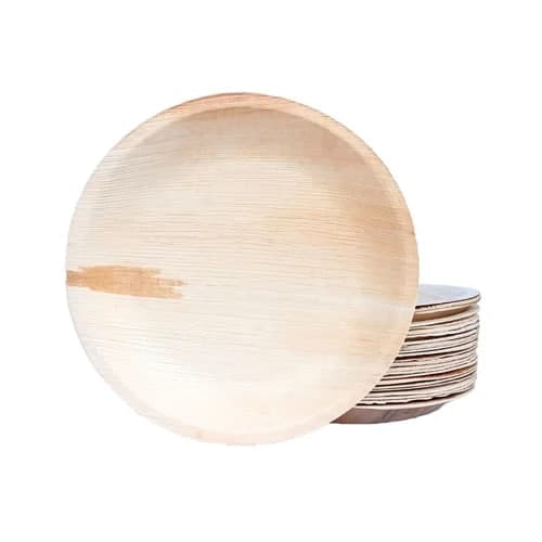 Palm Leaf Round Plates Tableware