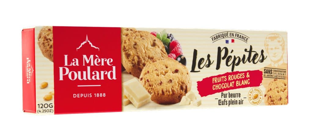 Berries & White Chocolate Pure Butter Cookies 