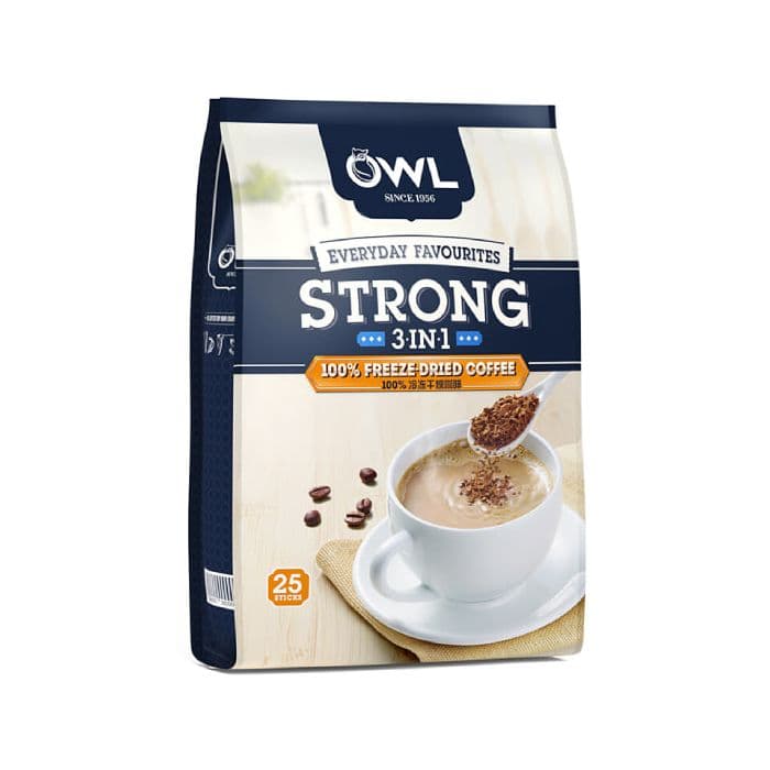 3in1 Strong Freeze Dried Instant Coffee - Owl