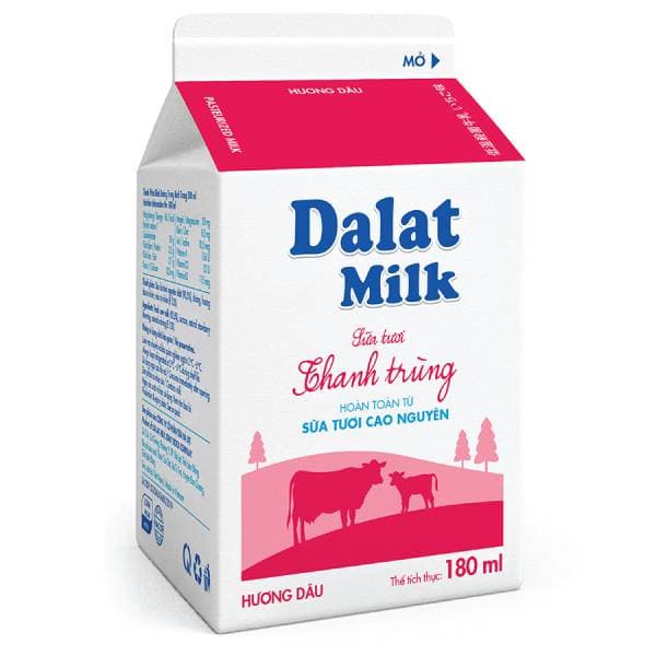 Fresh Pasteurized Milk Strawberry Flavor