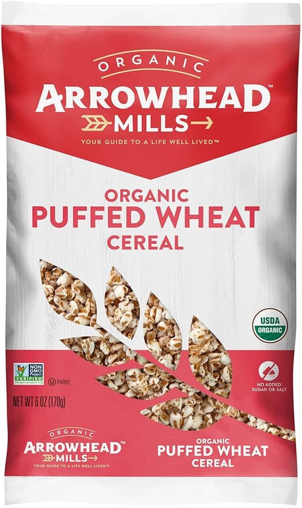 Organic Puffed Wheat Cereal 