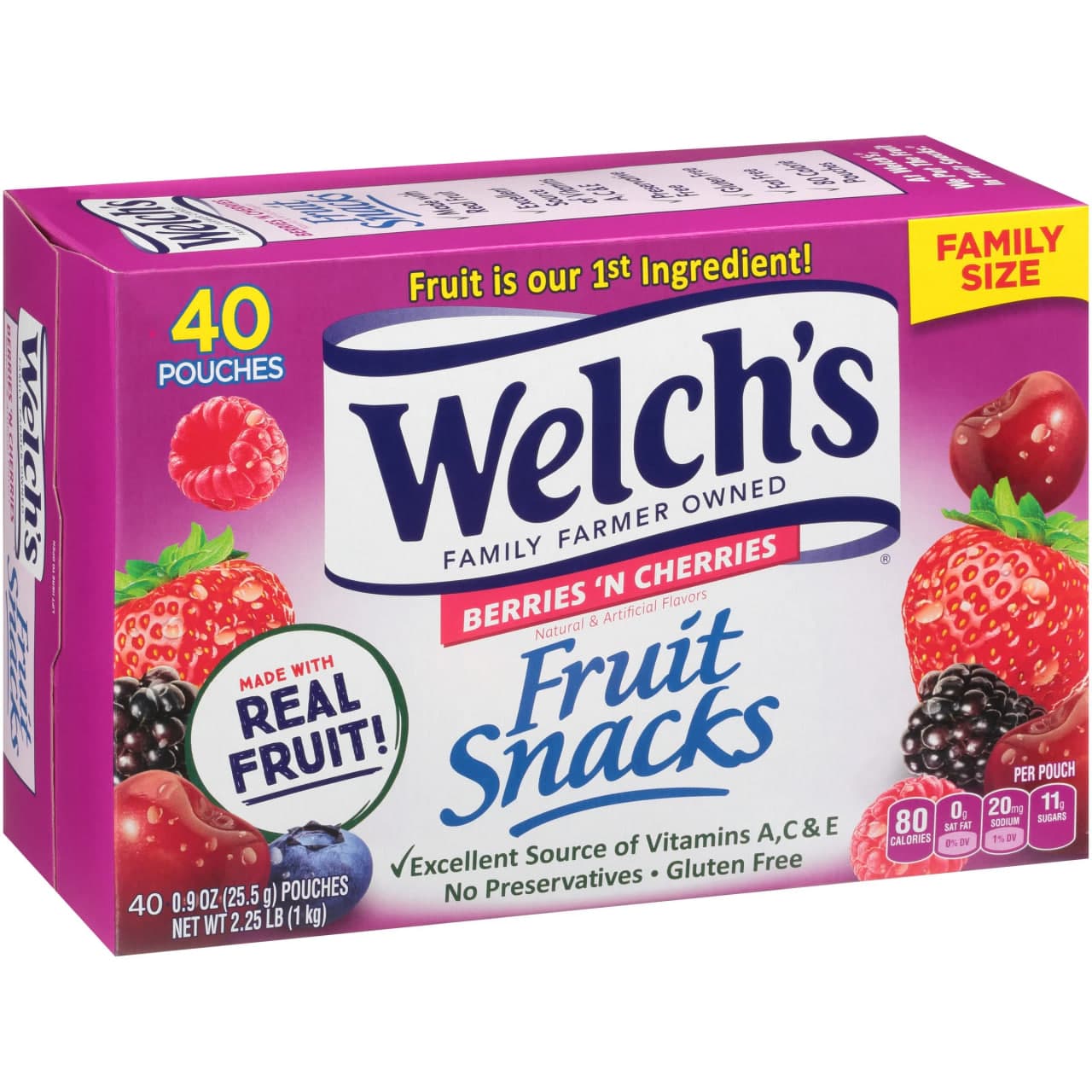 Berries & Cherries Fruits Snack Variety Pack