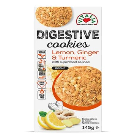 Digestive Cookies Lemon, Ginger & Turmeric - Vitalia
