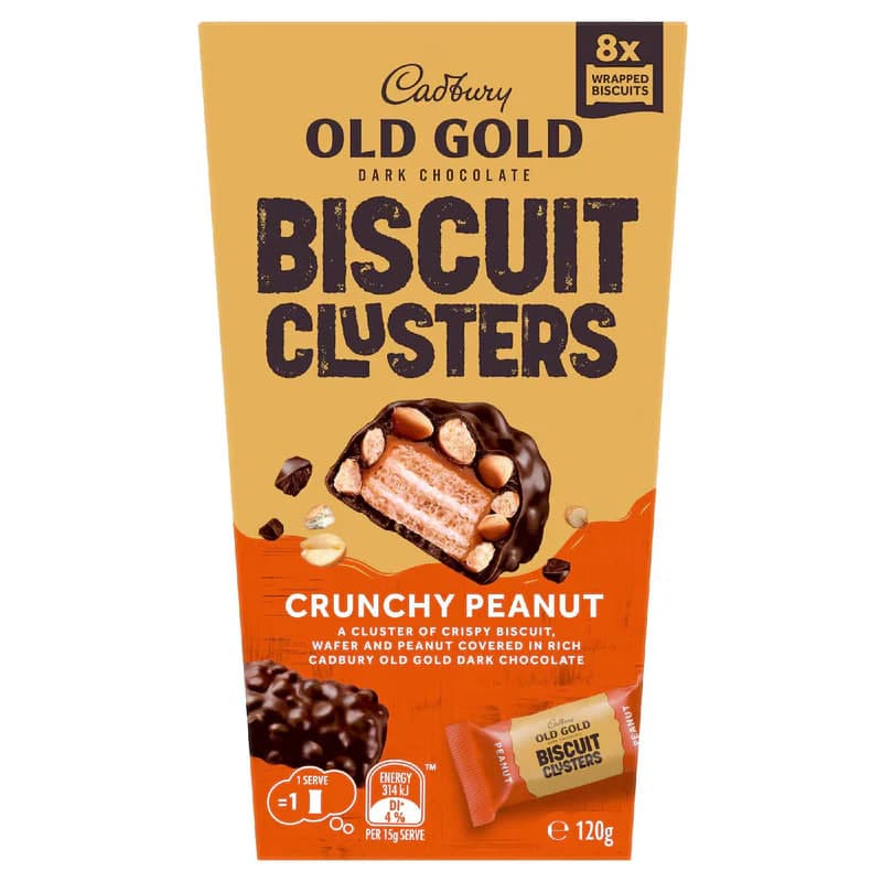 Dark Chocolate Crunchy Peanut Biscuit Clusters