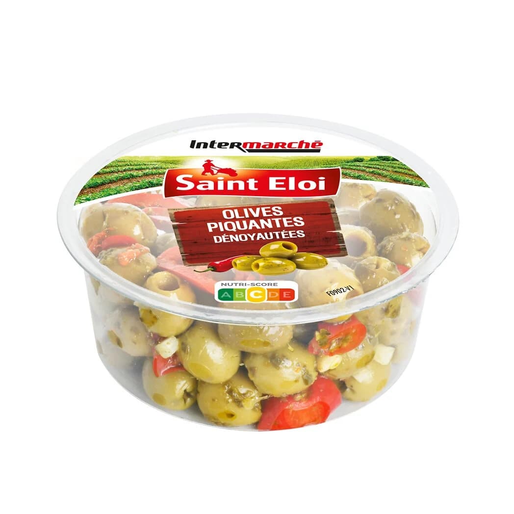 Pitted Green Olives with Spices