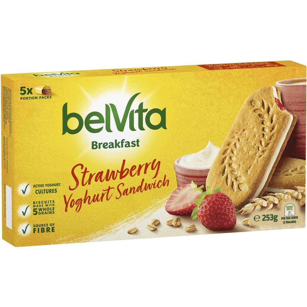 Breakfast Strawberry Yogurt Sandwich