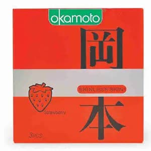 Condoms Strawberry - Okamoto