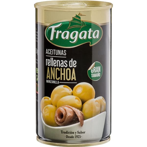 Stoneless Manzanilla Olives Filled with Anchovy