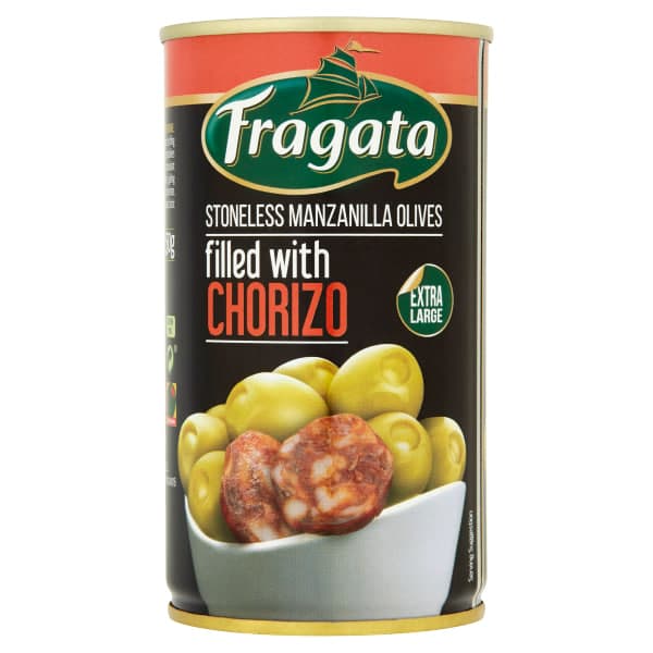 Stoneless Manzanilla Olives Filled with Chorizo