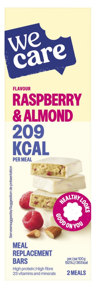 Raspberry & Almond Bars - We Care