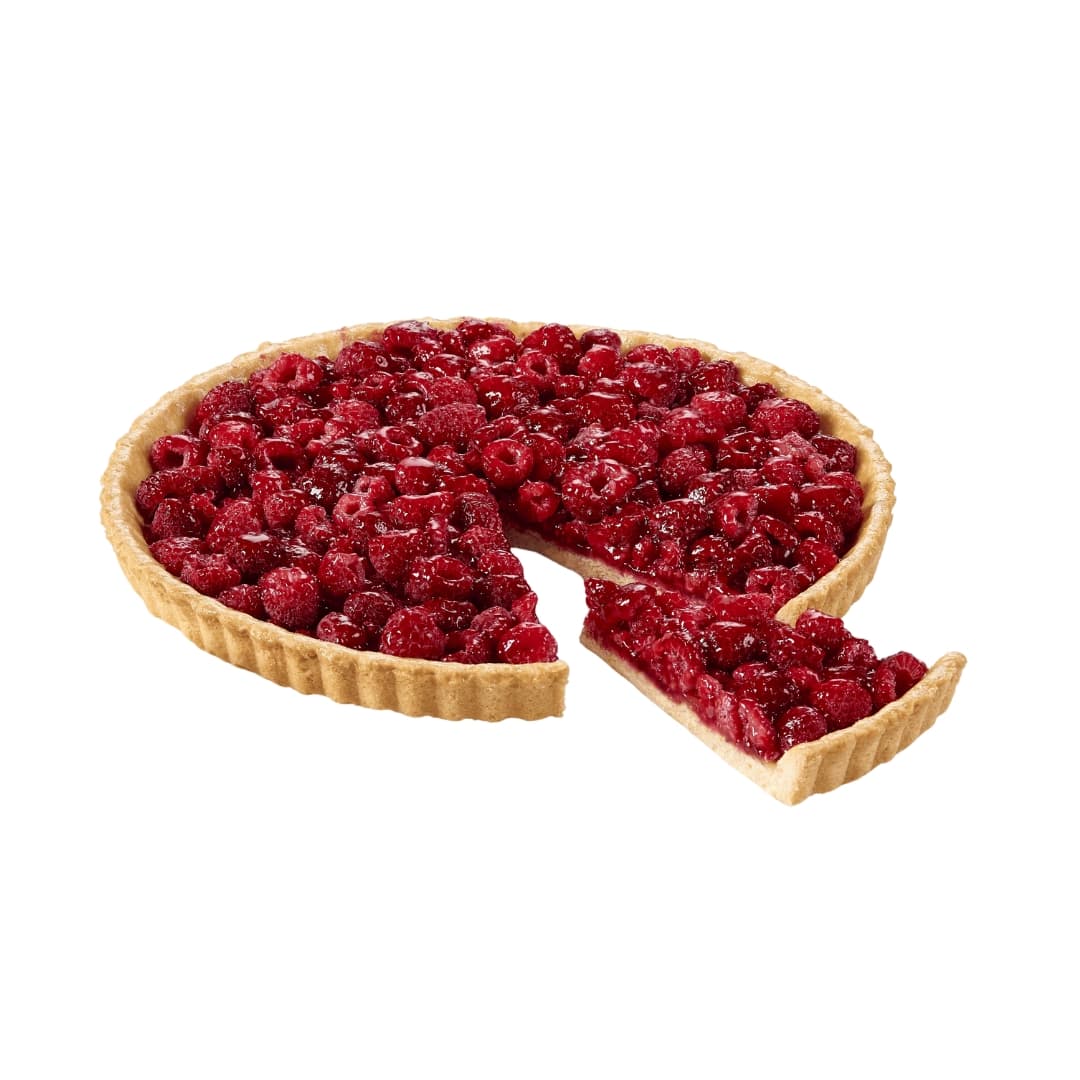 Pre-Sliced Raspberries Tart